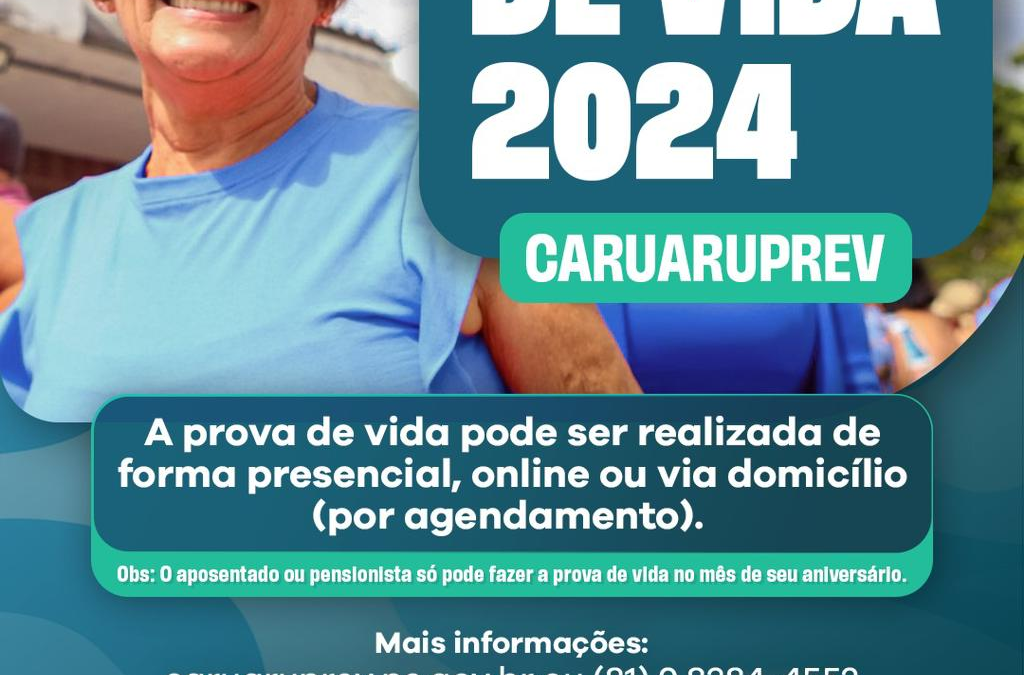 Aposentados e pensionistas do CaruaruPrev já podem fazer prova de vida para o ano de 2024